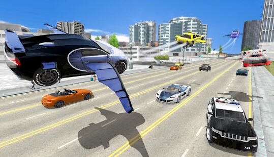 Скачать бесплатно Flying Car Transport Simulator [Мод безлимитные монеты] 1.26 - RUS apk на Андроид