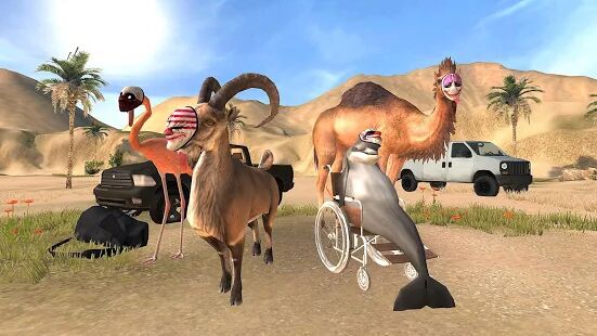 Скачать бесплатно Goat Simulator Payday [Мод безлимитные монеты] 1.0.1 - Русская версия apk на Андроид