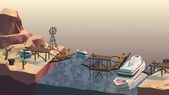 Скачать бесплатно Poly Bridge [Мод открытые покупки] 1.2.2 - Русская версия apk на Андроид