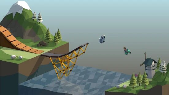 Скачать бесплатно Poly Bridge [Мод открытые покупки] 1.2.2 - Русская версия apk на Андроид