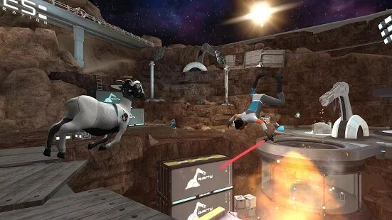 Скачать бесплатно Goat Simulator Waste of Space [Мод открытые уровни] 1.1.2 - RUS apk на Андроид