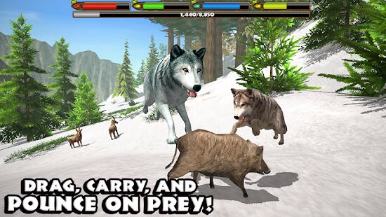 Скачать бесплатно Ultimate Wolf Simulator [Мод открытые уровни] Зависит от устройства - RU apk на Андроид