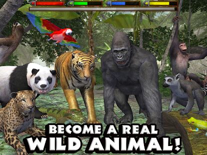 Скачать бесплатно Ultimate Jungle Simulator [Мод много денег] Зависит от устройства - RU apk на Андроид