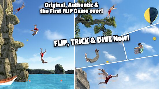 Скачать бесплатно Flip Diving [Мод много монет] 3.3.6 - Русская версия apk на Андроид