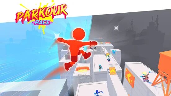 Скачать бесплатно Parkour Race - Freerun Game [Мод безлимитные монеты] 1.8.0 - RU apk на Андроид