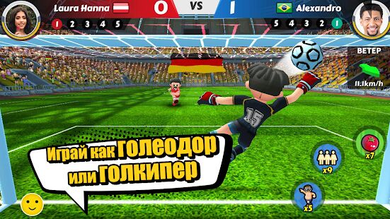 Скачать бесплатно Perfect Kick 2 - футбольная игра [Мод открытые уровни] 2.0.8 - RU apk на Андроид