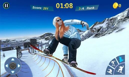 Скачать бесплатно Snowboard Master 3D [Мод много денег] 1.2.3 - RU apk на Андроид