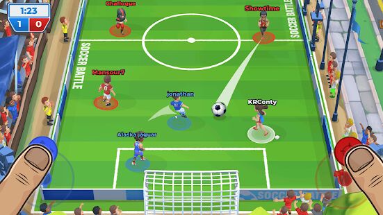 Скачать бесплатно Футбольная битва (Soccer Battle) [Мод меню] 1.18.0 - RUS apk на Андроид