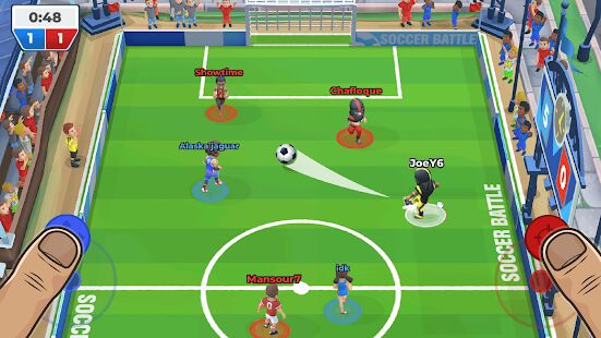 Скачать бесплатно Футбольная битва (Soccer Battle) [Мод меню] 1.18.0 - RUS apk на Андроид