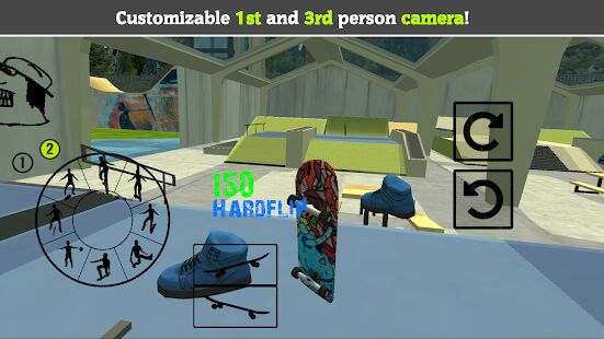 Скачать бесплатно Skateboard FE3D 2 - Freestyle Extreme 3D [Мод меню] 1.32 - Русская версия apk на Андроид