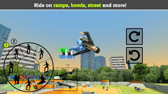 Скачать бесплатно Skateboard FE3D 2 - Freestyle Extreme 3D [Мод меню] 1.32 - Русская версия apk на Андроид