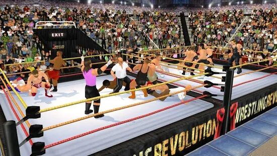 Скачать бесплатно Wrestling Revolution 3D [Мод безлимитные монеты] 1.71 - RUS apk на Андроид