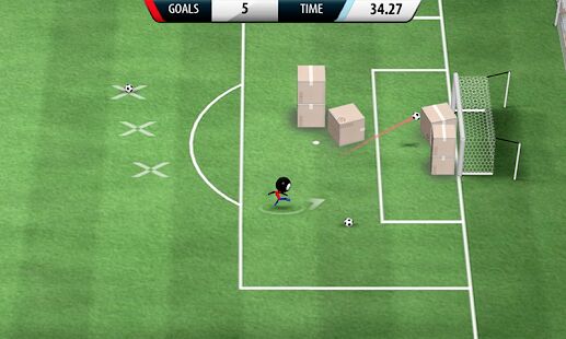 Скачать бесплатно Stickman Soccer 2016 [Мод открытые покупки] 1.5.2 - Русская версия apk на Андроид