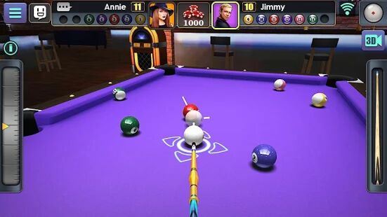 Скачать бесплатно 3D бильярд [Мод открытые покупки] 2.2.2.3 - RU apk на Андроид
