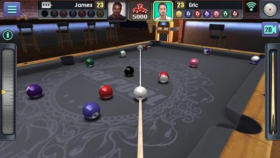 Скачать бесплатно 3D бильярд [Мод открытые покупки] 2.2.2.3 - RU apk на Андроид