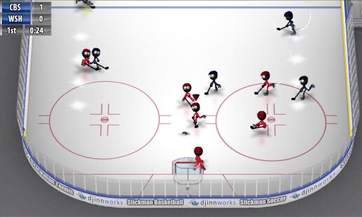 Скачать бесплатно Stickman Ice Hockey [Мод меню] 2.4 - Русская версия apk на Андроид