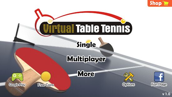 Скачать бесплатно Virtual Table Tennis [Мод много денег] 2.2.6 - RUS apk на Андроид