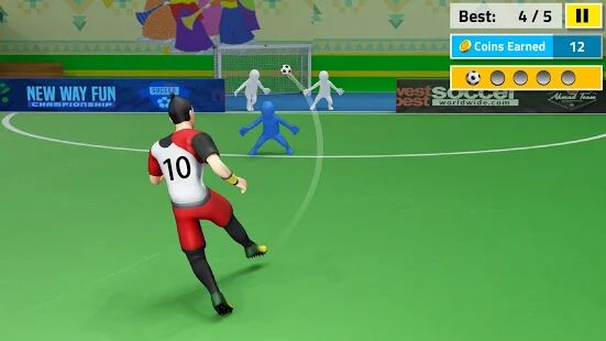 Скачать бесплатно Indoor Soccer Games: Play Football Superstar Match [Мод безлимитные монеты] 94 - Русская версия apk на Андроид