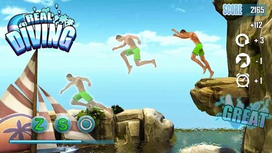 Скачать бесплатно Реальный прыжок в воду [Мод много денег] 1.2.3 - RUS apk на Андроид