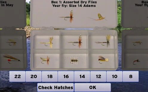 Скачать бесплатно Fly Fishing Simulator [Мод много монет] Зависит от устройства - Русская версия apk на Андроид