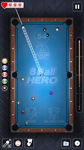 Скачать бесплатно 8 Ball Hero - Американский бильярд: головоломка [Мод много монет] 1.18 - Русская версия apk на Андроид