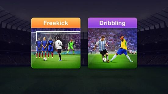 Скачать бесплатно Freekick Football 2021 - Штрафные удары [Мод безлимитные монеты] 2.1.8 - RUS apk на Андроид