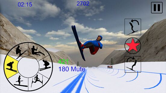 Скачать бесплатно Ski Freestyle Mountain [Мод меню] 1.09 - RU apk на Андроид