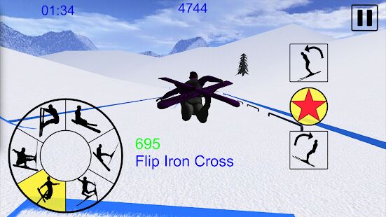 Скачать бесплатно Ski Freestyle Mountain [Мод меню] 1.09 - RU apk на Андроид