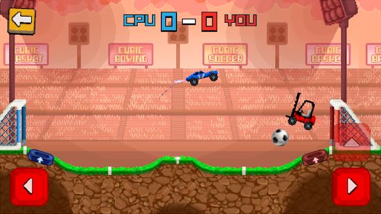 Скачать бесплатно Pixel Cars. Soccer [Мод много монет] 2.0 - Русская версия apk на Андроид