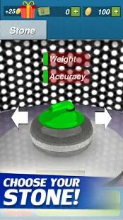 Скачать бесплатно Curling 3D [Мод открытые уровни] 2.1 - Русская версия apk на Андроид