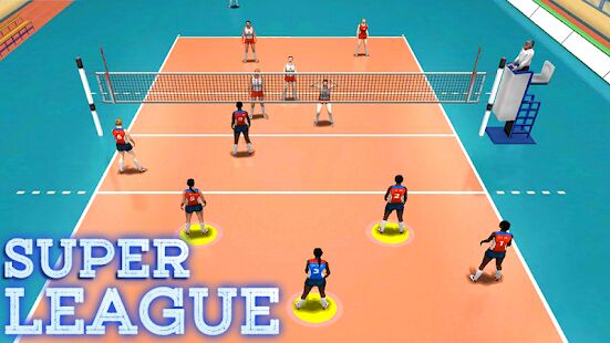 Скачать бесплатно Volleyball Super League [Мод открытые покупки] 1.1 - RUS apk на Андроид