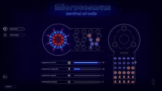Скачать бесплатно Microcosmum: survival of cells [Мод много денег] 4.2.11 - Русская версия apk на Андроид