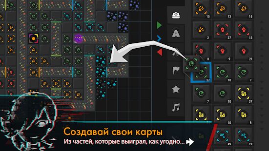 Скачать бесплатно Infinitode 2 - бесконечный Tower Defense (TD) [Мод открытые уровни] R.1.8.2 - RUS apk на Андроид