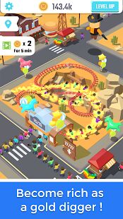 Скачать бесплатно Idle Roller Coaster [Мод открытые уровни] 2.6.4 - RUS apk на Андроид