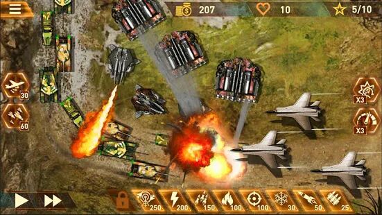 Скачать бесплатно Protect & Defense: Tower Zone [Мод много денег] 1.3.10 - RU apk на Андроид