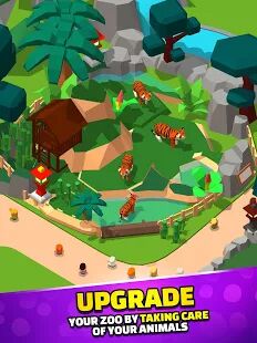 Скачать бесплатно Idle Zoo Tycoon 3D - Animal Park Game [Мод открытые уровни] 1.7.0 - RUS apk на Андроид