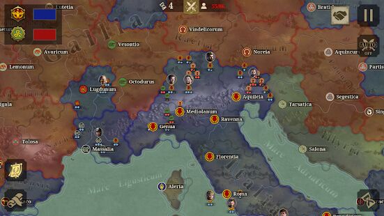 Скачать бесплатно Great Conqueror：Rome - Civilization Strategy Game [Мод открытые покупки] 1.5.0 - RUS apk на Андроид