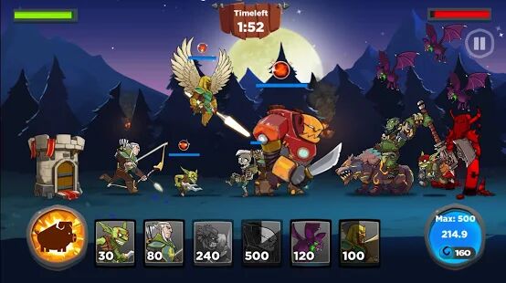 Скачать бесплатно Castle Kingdom: Crush in Strategy Game Free [Мод много денег] 2.10 - RUS apk на Андроид