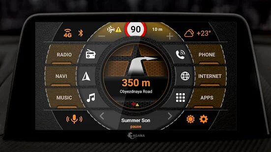 Скачать бесплатно AGAMA Car Launcher [Открты функции] 2.8.1 - Русская версия apk на Андроид