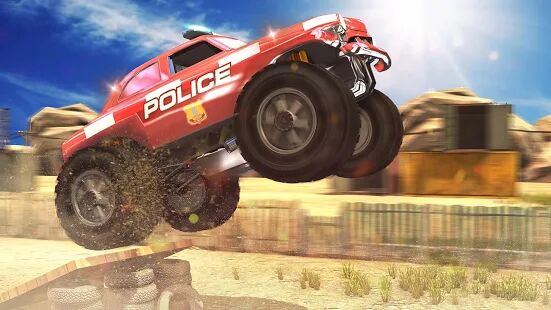 Скачать бесплатно US Police Monster Demolition Derby 2019 [Открты функции] 1.9 - RUS apk на Андроид