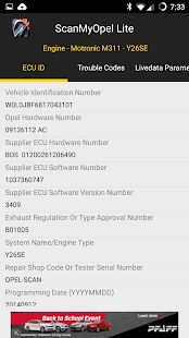 Скачать бесплатно ScanMyOpel Lite [Разблокированная] 1.1.25 - RU apk на Андроид