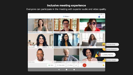 Скачать бесплатно Cisco Webex Meetings [Полная] 41.5.0 - Русская версия apk на Андроид