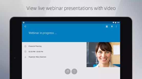 Скачать бесплатно GoToWebinar [Полная] 3.13.5 - Русская версия apk на Андроид