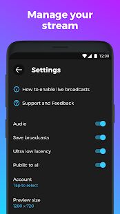 Скачать бесплатно YouStream: Broadcast Videos to YouTube [Максимальная] 1.1.9 - RUS apk на Андроид