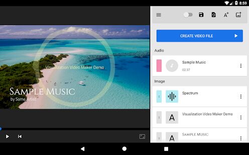 Скачать бесплатно Visualization Video Maker [Открты функции] 1.11.8 (0064) - RU apk на Андроид