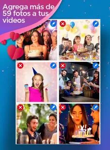 Скачать бесплатно Video de cumpleaños con musica y fotos [Без рекламы] 26.0 - Русская версия apk на Андроид