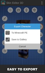 Скачать бесплатно Skin Editor 3D for Minecraft [Разблокированная] 1.7 - RU apk на Андроид