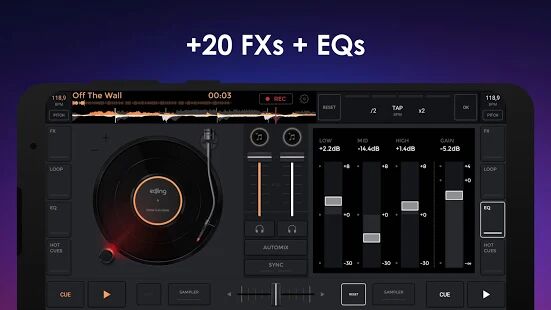 Скачать бесплатно edjing Mix: музыкальный микшер [Полная] Зависит от устройства - RUS apk на Андроид