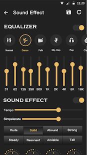 Скачать бесплатно Музыкальный плеер и аудиоплеер с эквалайзером [Все функции] 1.2.6 - RUS apk на Андроид