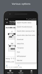 Скачать бесплатно GuitarTab - Tabs and chords [Полная] Зависит от устройства - RUS apk на Андроид